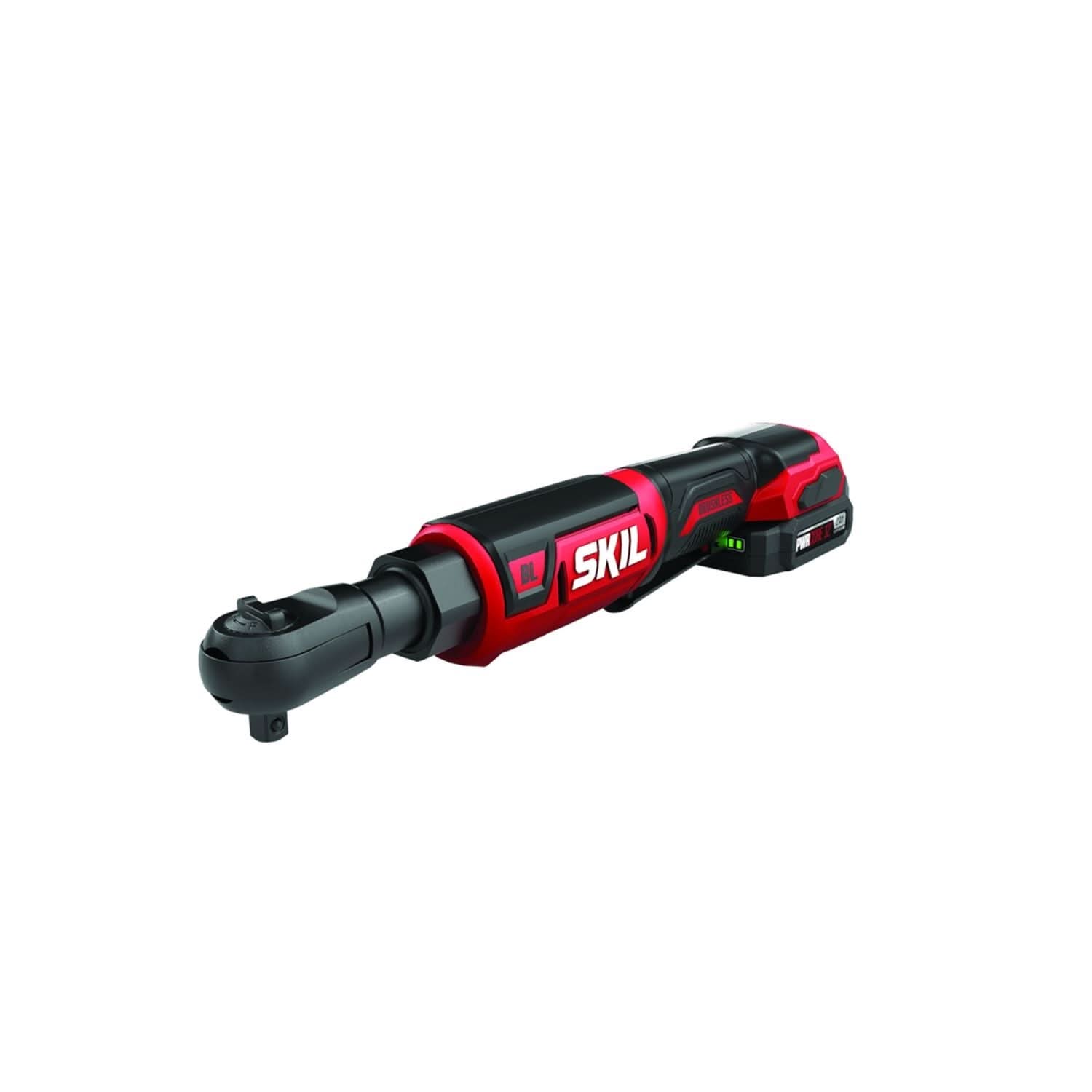 SKIL RW5763A-10 PWR CORE 12 Brushless 12V 3/8" Ratchet Wrench with Battery and PWR JUMP Charger