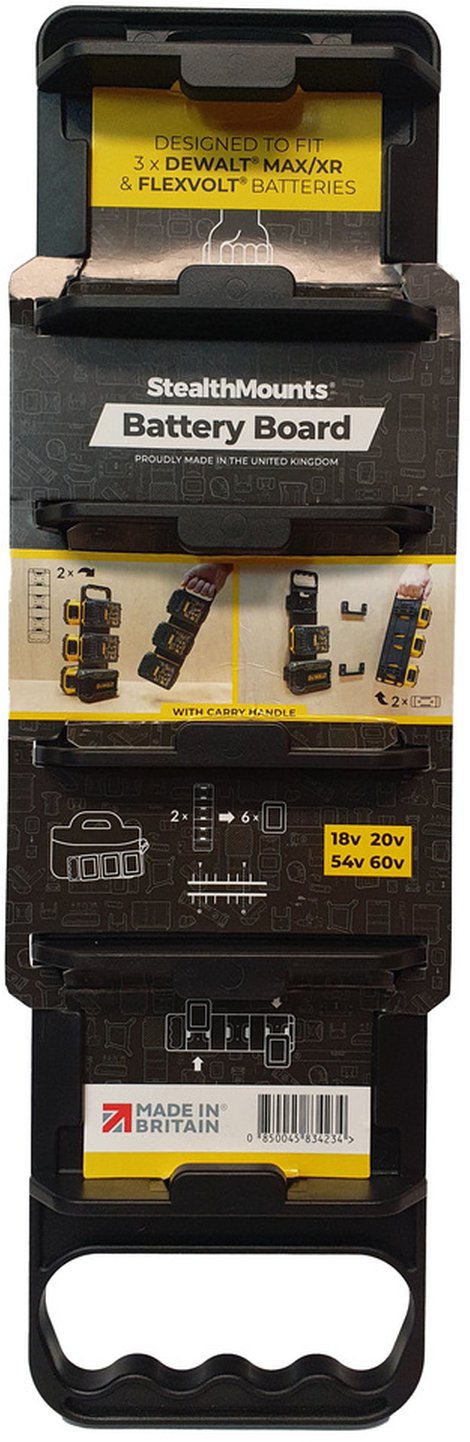 StealthMounts Battery Holder with Handle For DeWalt Batteries