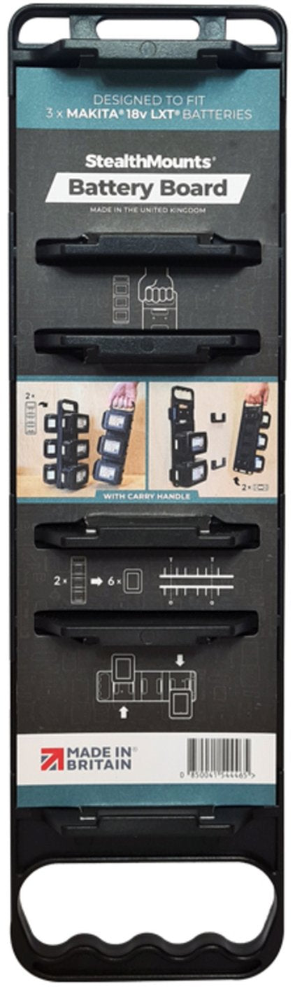 StealthMounts Battery Holder with Handle Makita 18V LXT Batteries