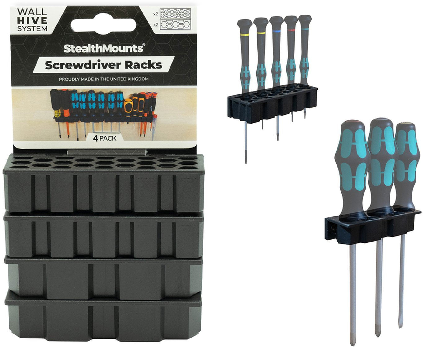 StealthMounts Wall Hive System Rack , 4-Pack