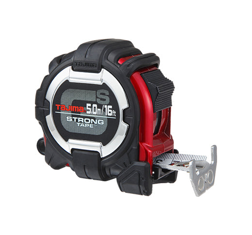 Tajima GS-MC16/5mBW GS-Lock, 16-ft./5m x 1-in. Strong Tape and Horned Magnetic Hook With Compatible Clip