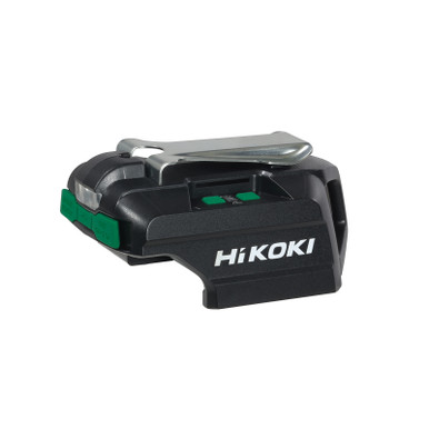 Hikoki 18V Power Charger, 2 x USB-C Ports - (PD) [IN/OUT] 65 W, 10.5 W + LED Light - UC18DA(H4Z)