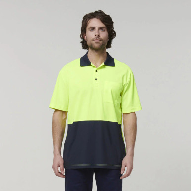 Hard Yakka Polo Hi Vis Short Sleeve - Y19616YNA