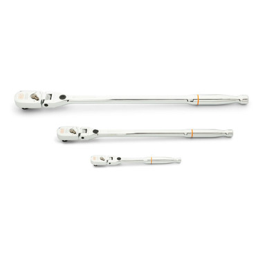 Gearwrench 3 Piece 1/4", 3/8", 1/2" Drive 120Xp Locking Flex Head Ratchet Set - 81382