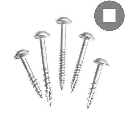 Kreg#8 Coarse Zinc Maxi-Loc Pocket Hole Screws